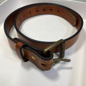 Classic Brown Leather Belt made by Hank’s Belts